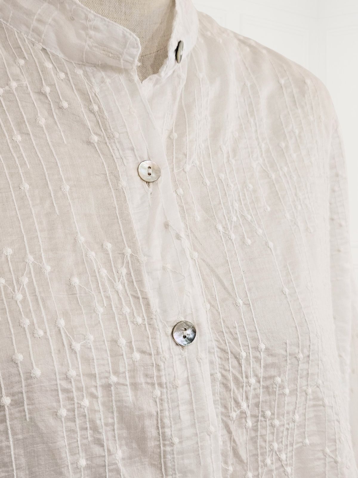 Blueberry- SS26-Women's -Embroiderred -Tencel- Voile -Tunic -WHITE - 26262 Ry-Kings-Road-Fashions