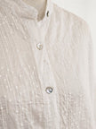 Blueberry- SS26-Women's -Embroiderred -Tencel- Voile -Tunic -WHITE - 26262 Ry-Kings-Road-Fashions