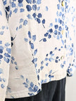 blueberry-ss26-womens-pleated-waist-printed-linen-shirt-blue-wisteria