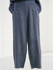 Blueberry -SS26- Womens -Linen -Balloon -Trousers -NAVY - 9731-Kings-Road-Fashions