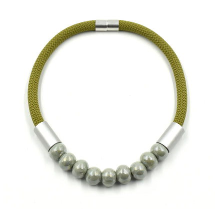 Christina Brampti Cera Motion Ceramic Elements Cord Short Necklace K2111