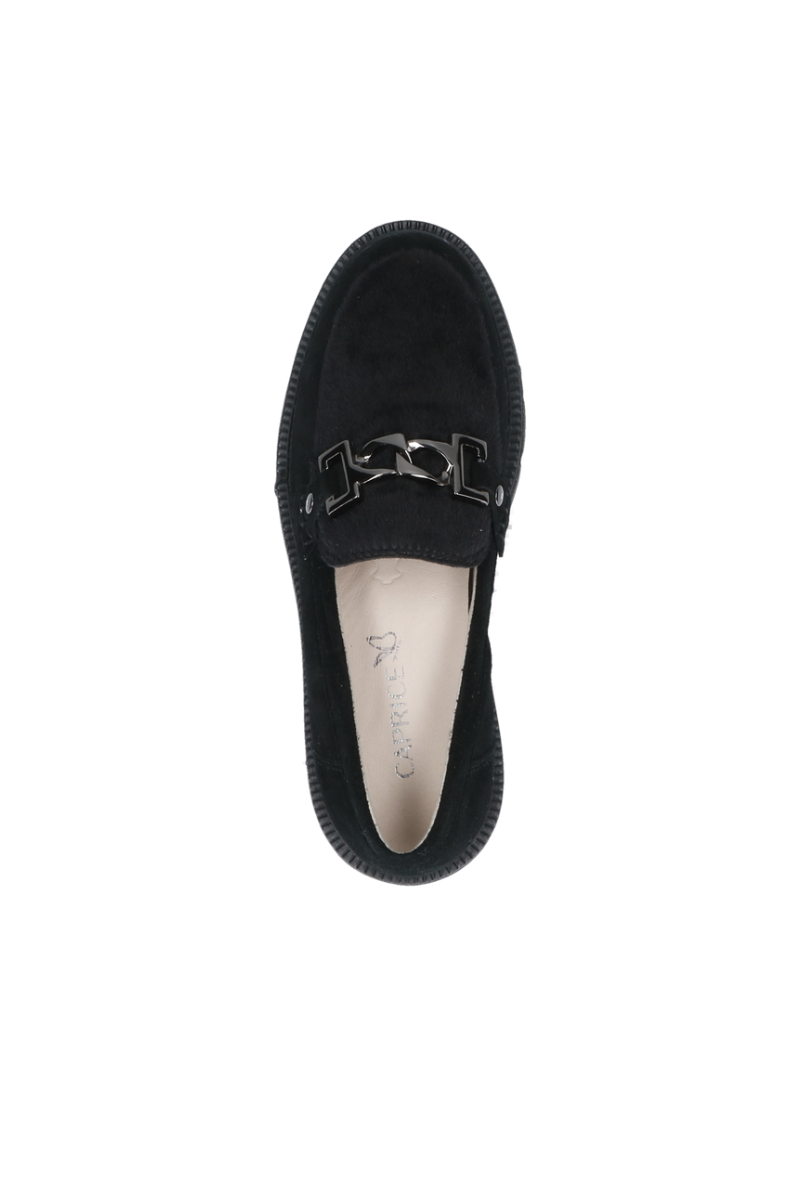 Caprice - Black Suede Loafers