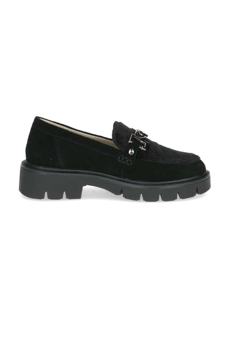 Caprice - Black Suede Loafers