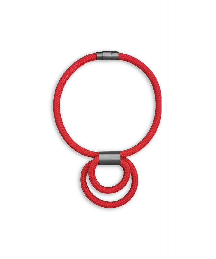 INSIDE-Customisable-Necklace-Red-with-Satin-Black-Rhodium-by-Carlotta-Scarbeo