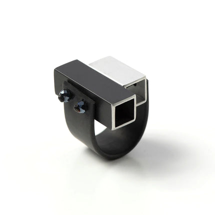 Christina Brampti Urban Abstract Cube Ring