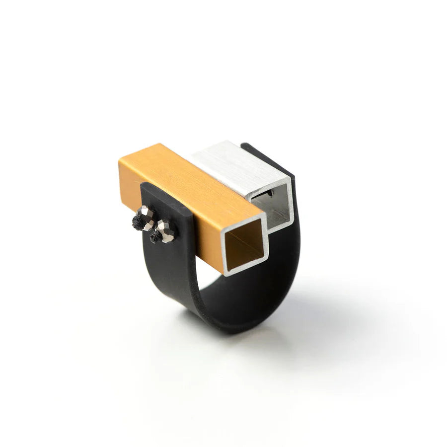 Christina Brampti Urban Abstract Cube Ring
