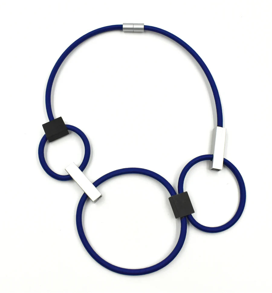 Christina Brampti Beyond Simplicity Aluminium Cord Statement Necklace K2384