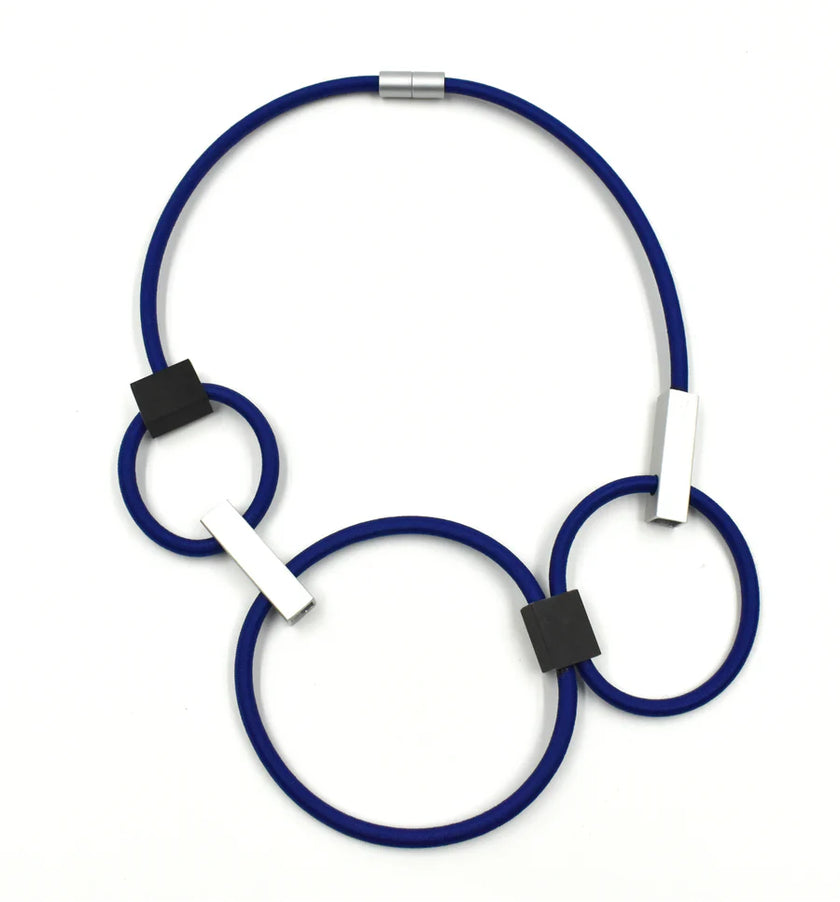 Christina Brampti Beyond Simplicity Aluminium Cord Statement Necklace K2384