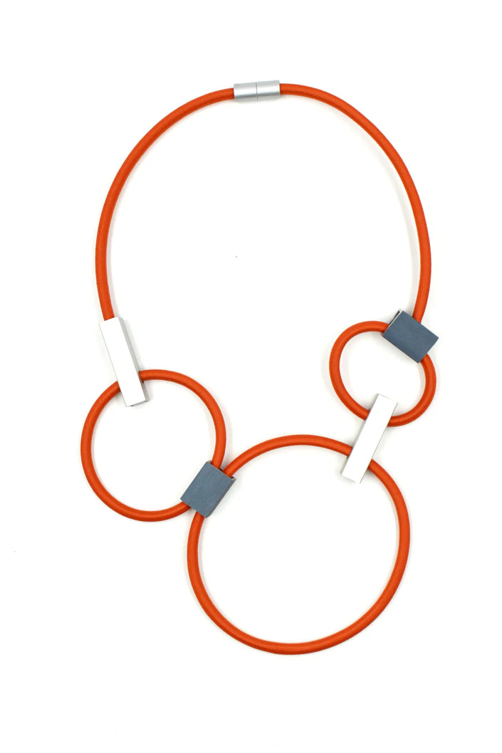Christina Brampti Beyond Simplicity Aluminium Cord Statement Necklace K2384