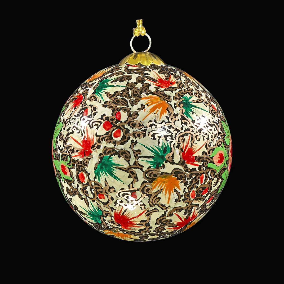 Handmade Christmas Bauble - Autumnal Collection - Colourful Leaves