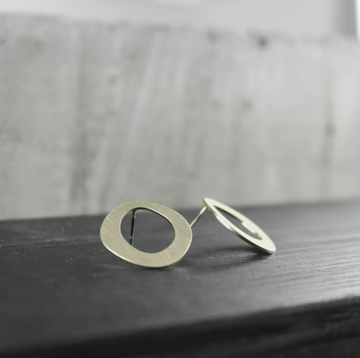 DNSK - Alaya Organic Single Circle Earring Gold