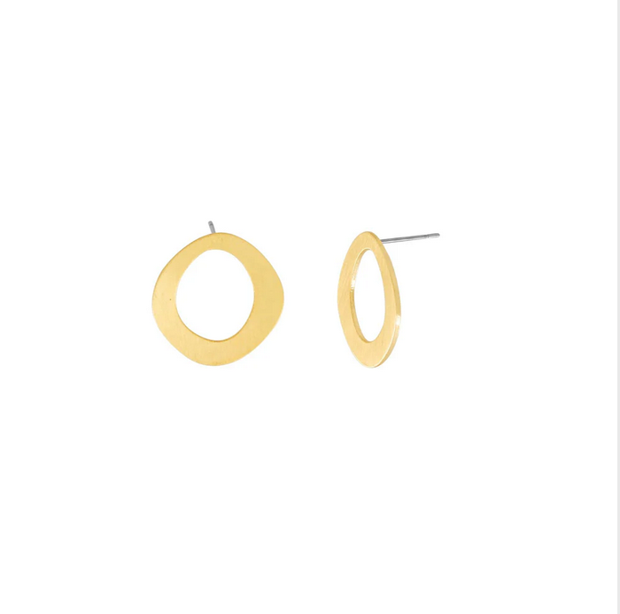 DNSK - Alaya Organic Single Circle Earring Gold