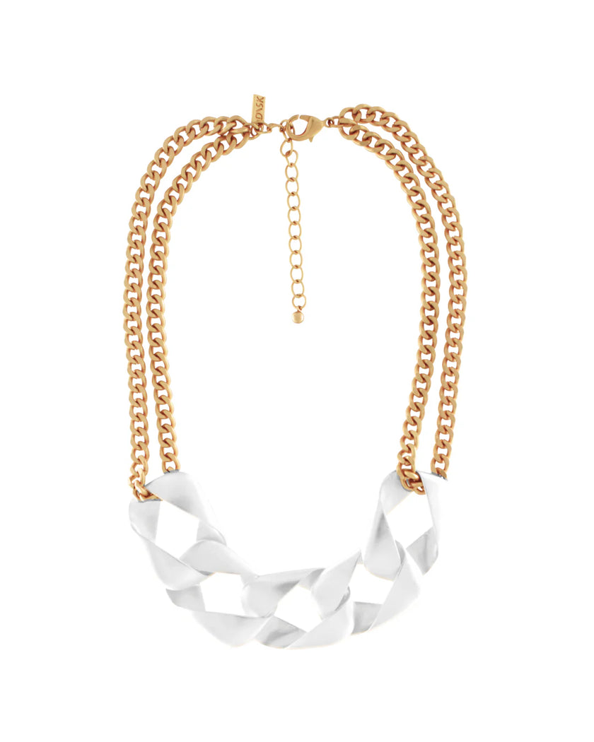 DNSK-Anastazia-Short-Chunky-Link-2-Tone-Necklace-Silver-9C2601037-1