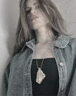 DNSK - Elysian -Adjustable -Biomorphic- Necklace -Gold -9C2601044-Kings-Road-Fashions