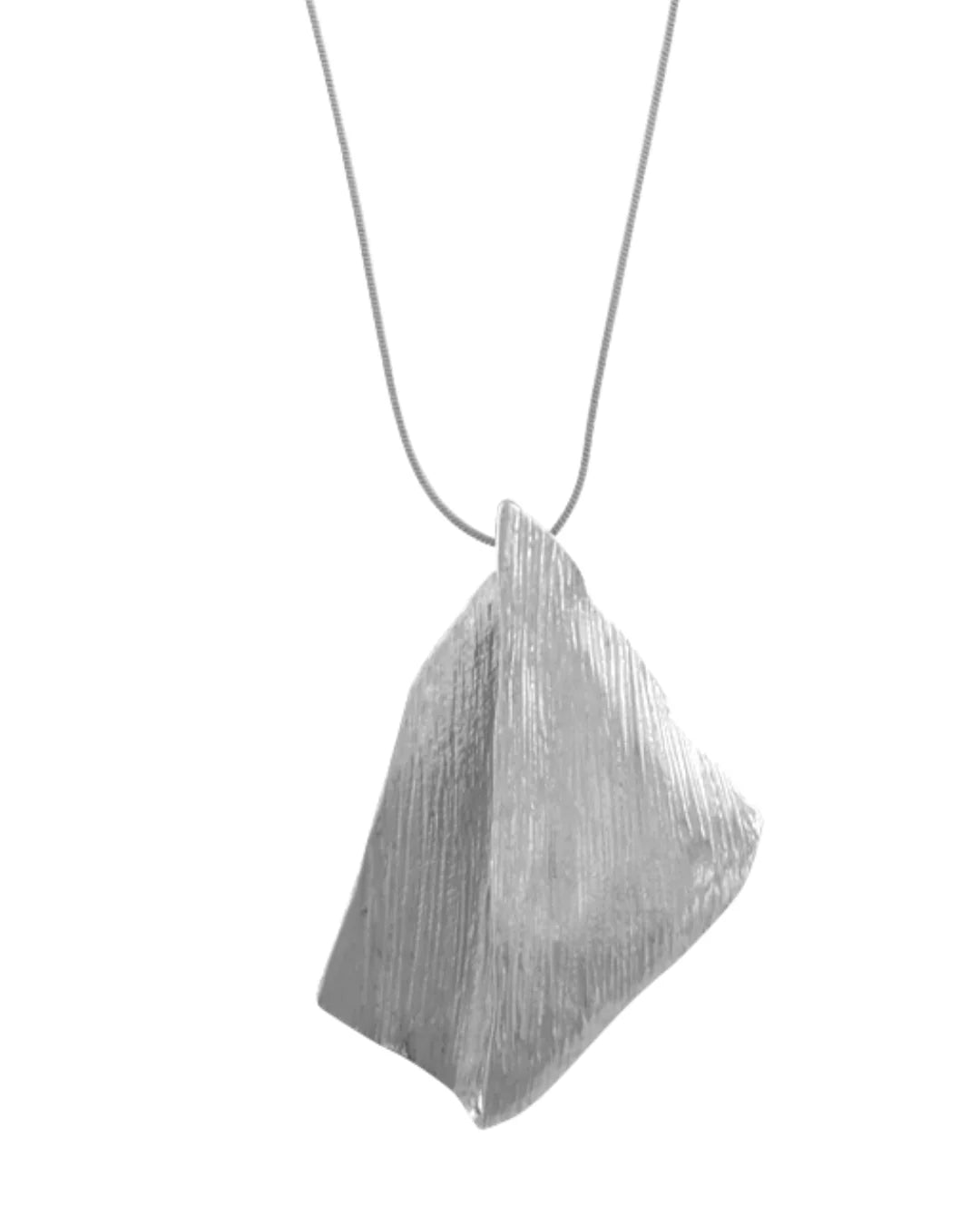 DNSK - Elysian -Adjustable- Biomorphic -Necklace -Silver- 9C2601045-Kings-Road-Fashions