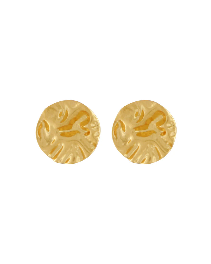 DNSK Elysian Irregular Curve Earring Gold 3C2601050