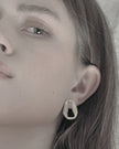 DNSK -Elysian- Link -Fluid- Post -Earring -Silver -3C2601045-1