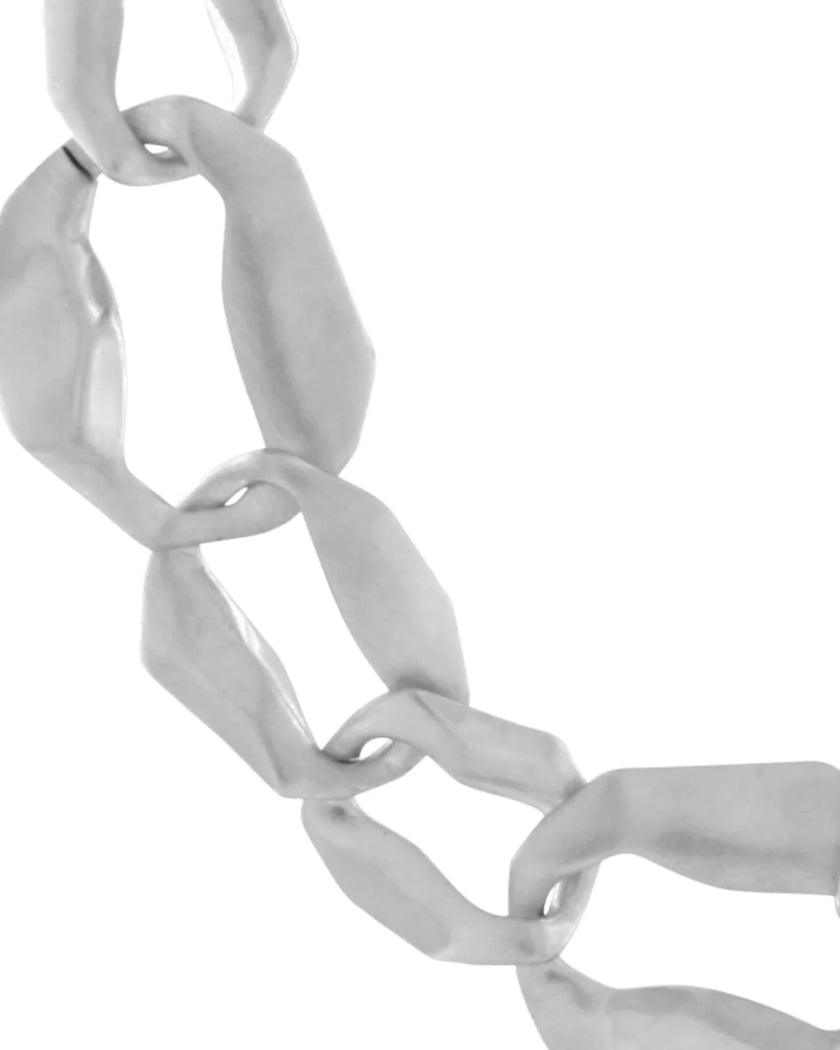 DNSK - Elysian -Short -Link -Fluid -Necklace -Silver -9C2601041-1