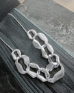 DNSK - Elysian -Short -Link -Fluid -Necklace -Silver -9C2601041-1