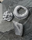 DNSK Elysian Statement Biomorphic Brooch in Silver 5C2601004