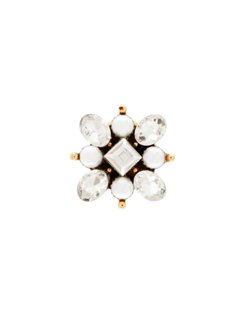 DNSK Ingunn Square CZ Button Cover 5W2601008