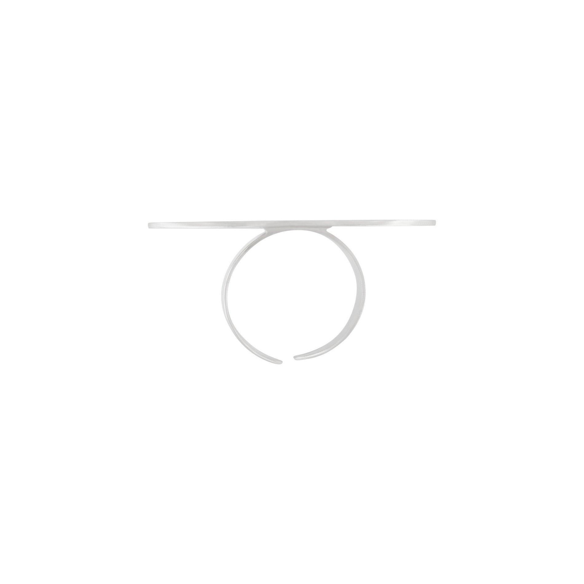 DNSK - Alaya Adjustable Mega Circle Ring Silver