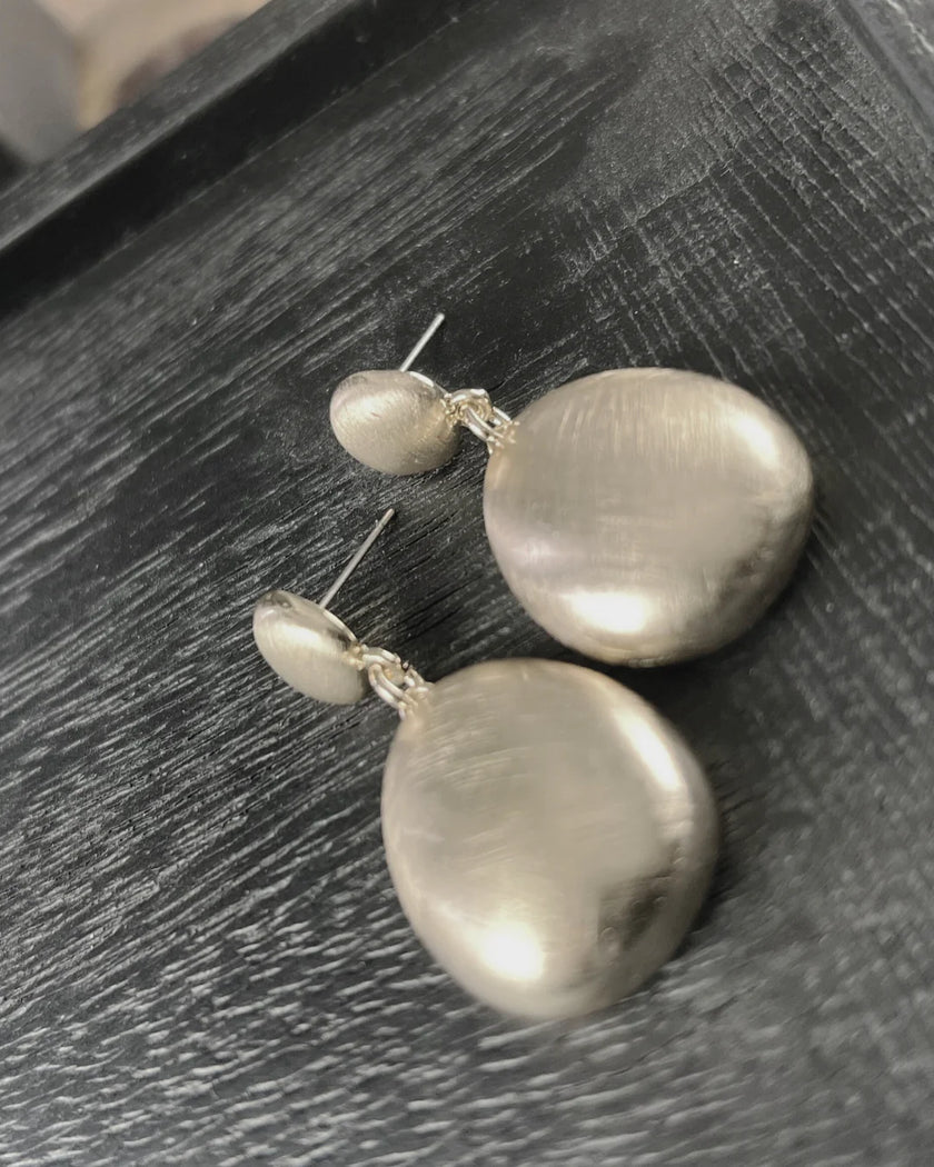 DNSK -Tabitha -Statement -Organic- Ball -Earring- Gold- 3C2601019-1