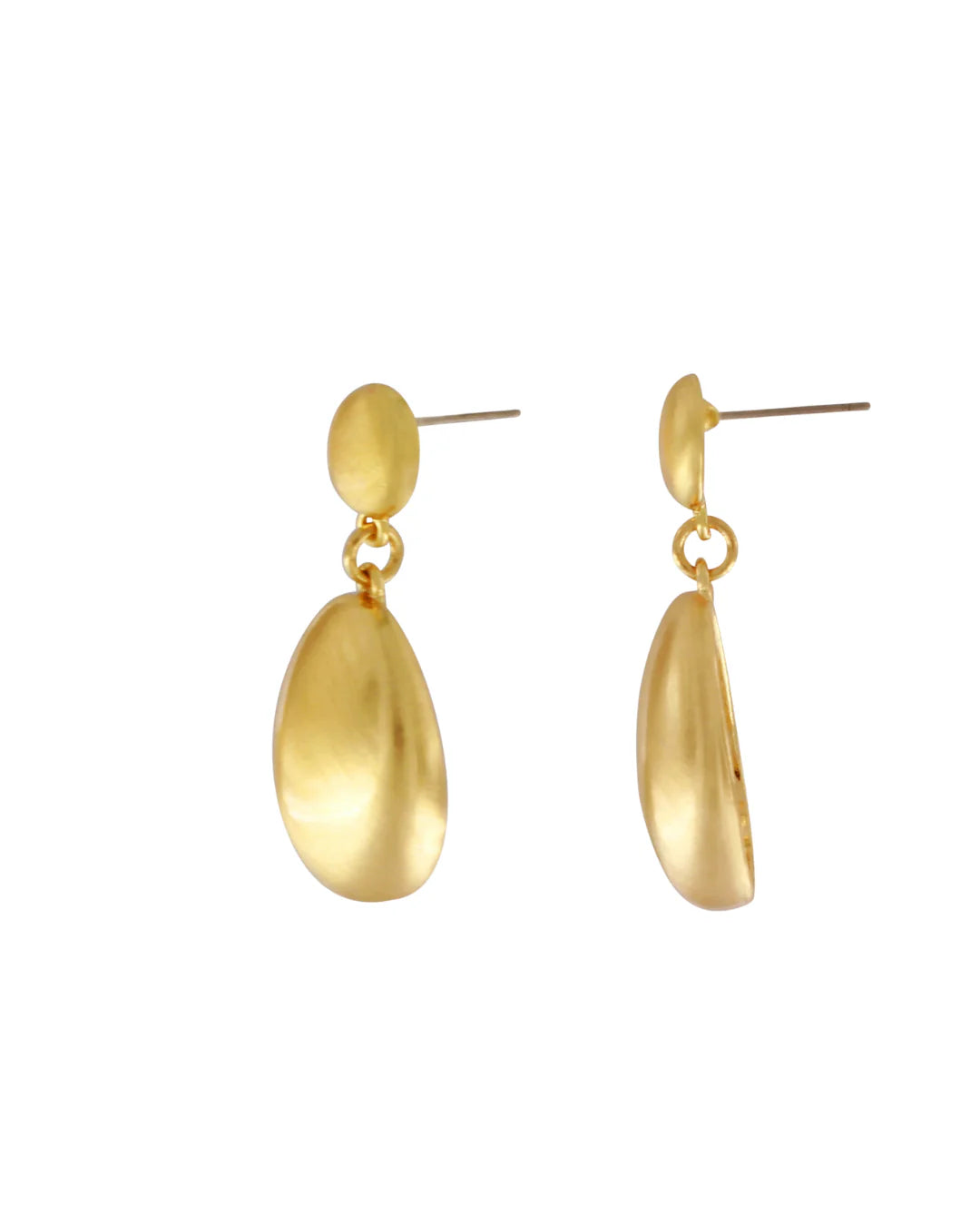 DNSK -Tabitha -Statement -Organic- Ball -Earring- Gold- 3C2601019-1