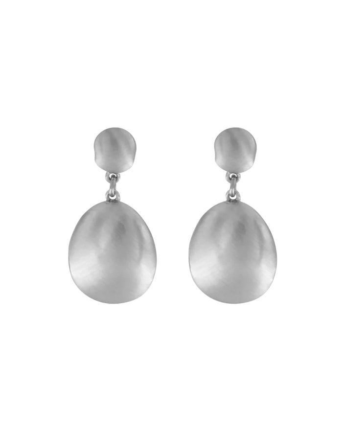 DNSK -Tabitha -Statement -Organic -Ball- Earring -Silver- 3C2601020