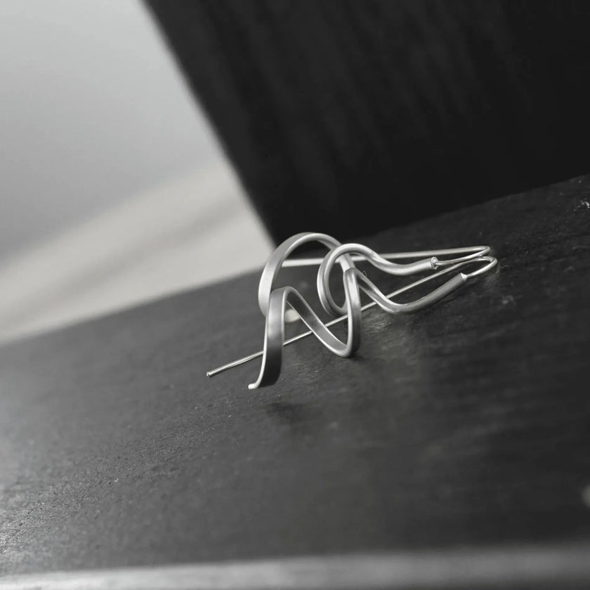 Dansk Copenhagen - Tara Mini Spinning Earring Silver Plating - 3C2307034