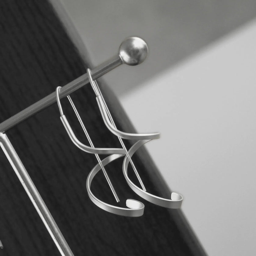 Dansk Copenhagen - DNSK- Tara Spinning Earring Silver Plating-3H7156