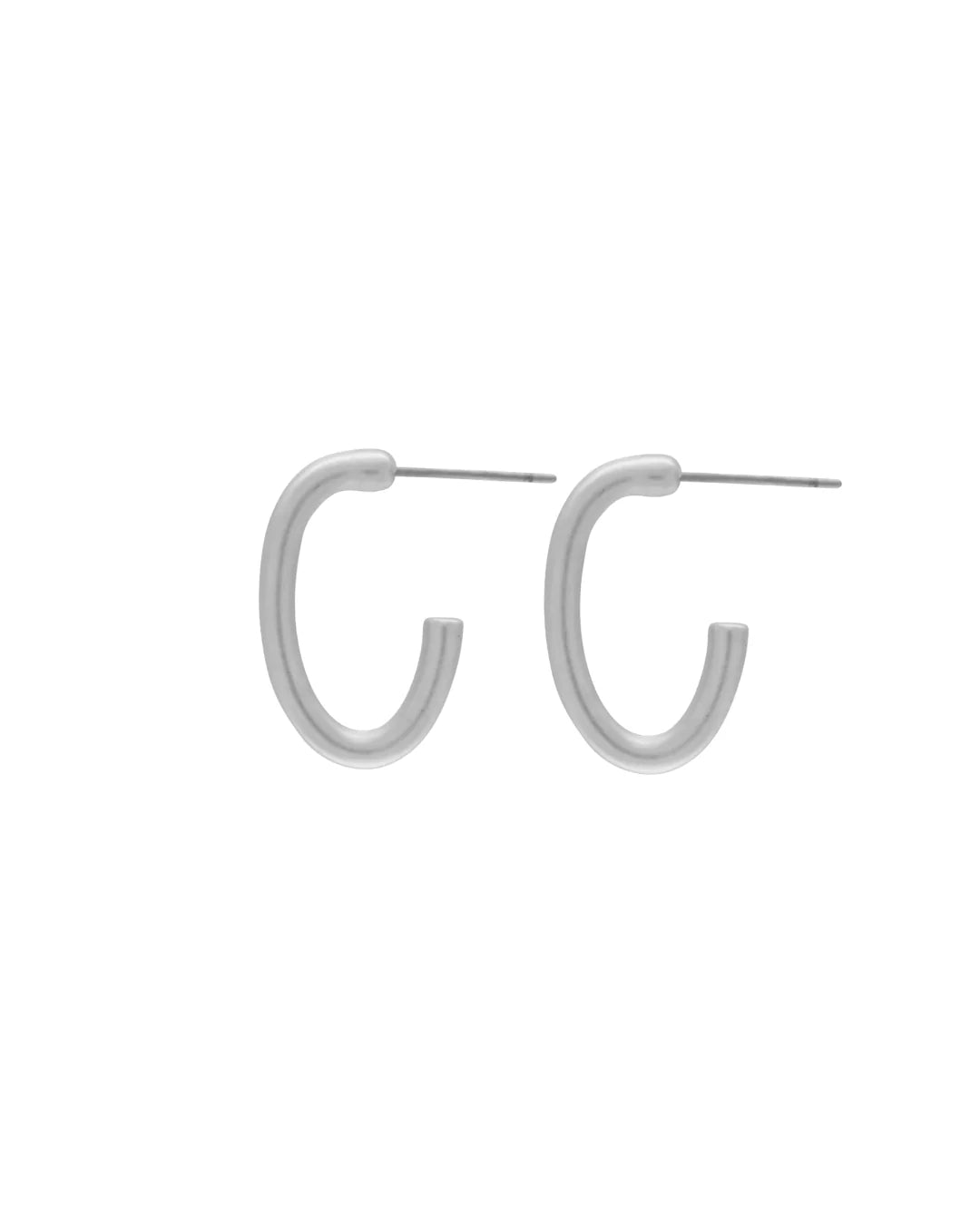 DNSK - Tempeste- Small -Oval- Hoop- Silver- 3C2601003