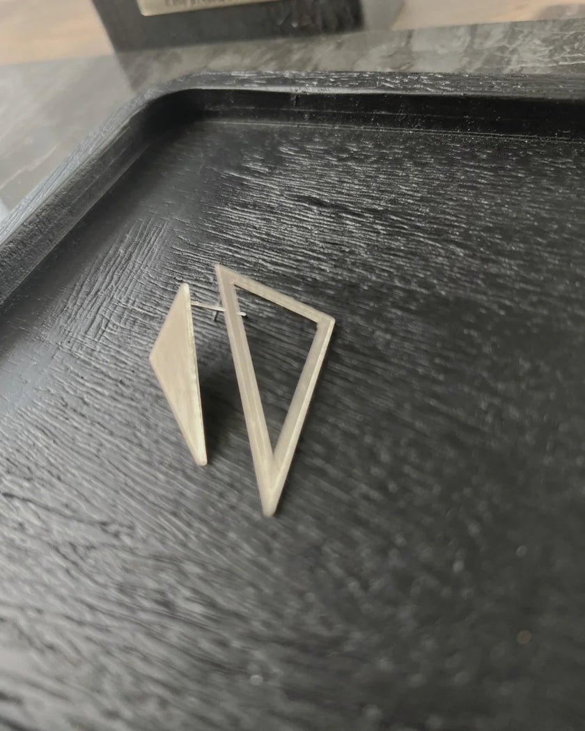 DNSK -Theia -Yin -& -Yang -Triangle- Earring -Gold -3C2601032-Kings-Road-Fashions