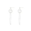 DNSK - Tula Statement Hoop Earrings in Silver