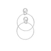 DNSK - Tula Statement Hoop Earrings in Silver