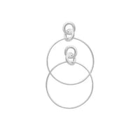 DNSK - Tula Statement Hoop Earrings in Silver