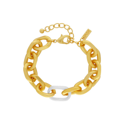 DNSK-Tula-Two-Tone-Oval-Bracelet-Gold-C2407023