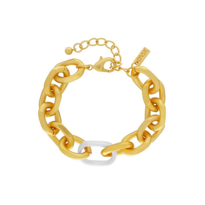 DNSK-Tula-Two-Tone-Oval-Bracelet-Gold-C2407023