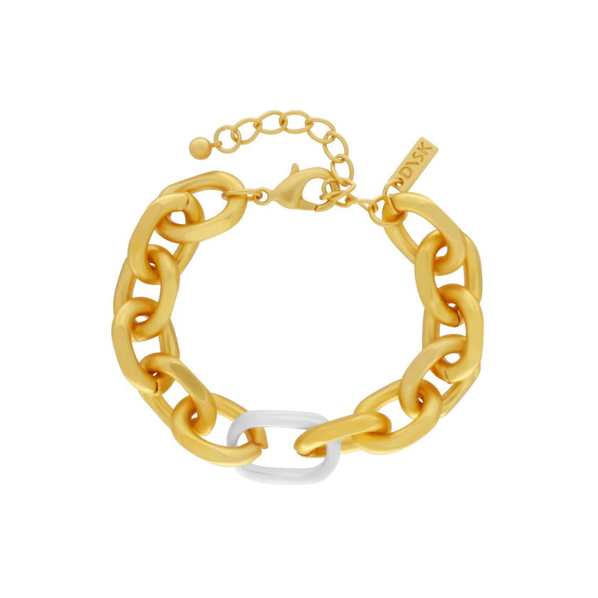 DNSK-Tula-Two-Tone-Oval-Bracelet-Gold-C2407023