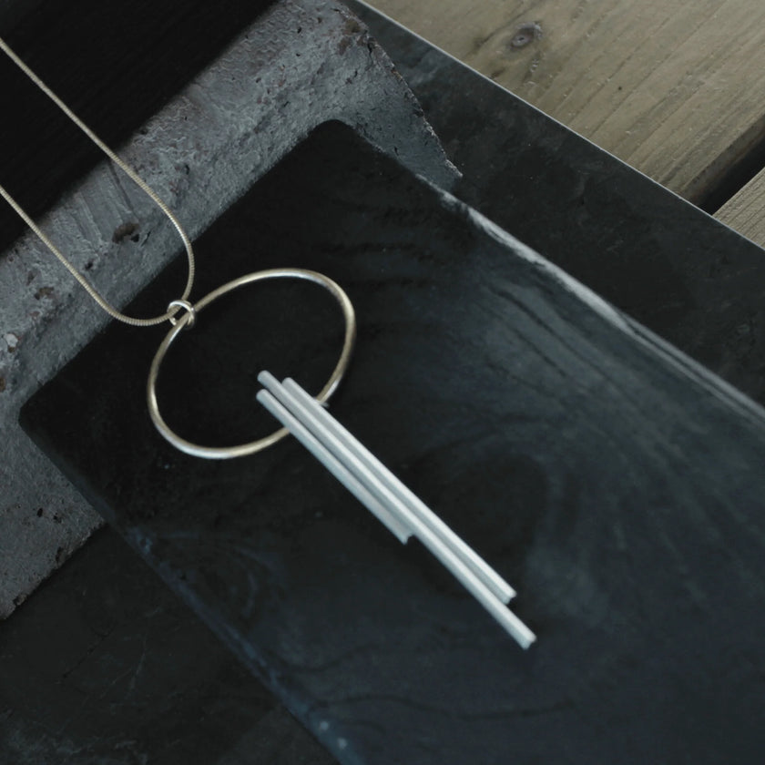 DNSK - Vanity Adjustable Two Tone Pole Necklace Gold Plating 9C2407035