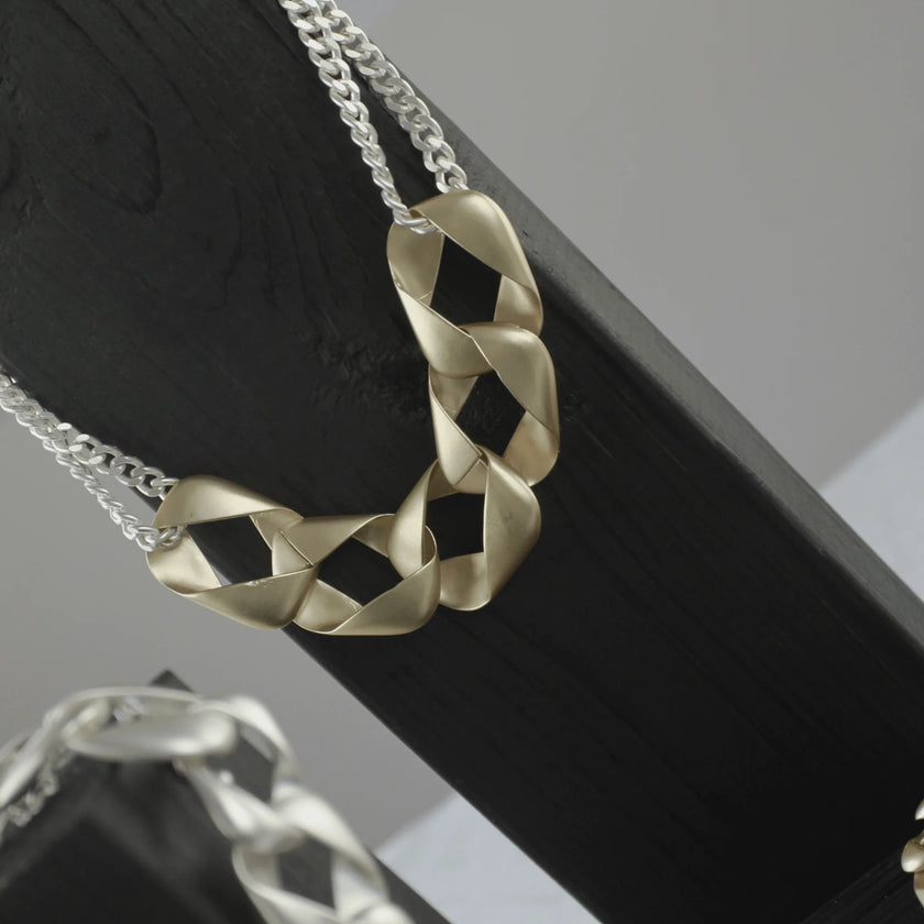 DNSK - Anastazia Short Chunky Link Necklace Gold 9C2507017