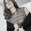 DNSK - Anastazia Short Chunky Link Necklace Hematite 9C2507032