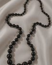DNSK - Lisa Long Resin Necklace in Black 9W2605006