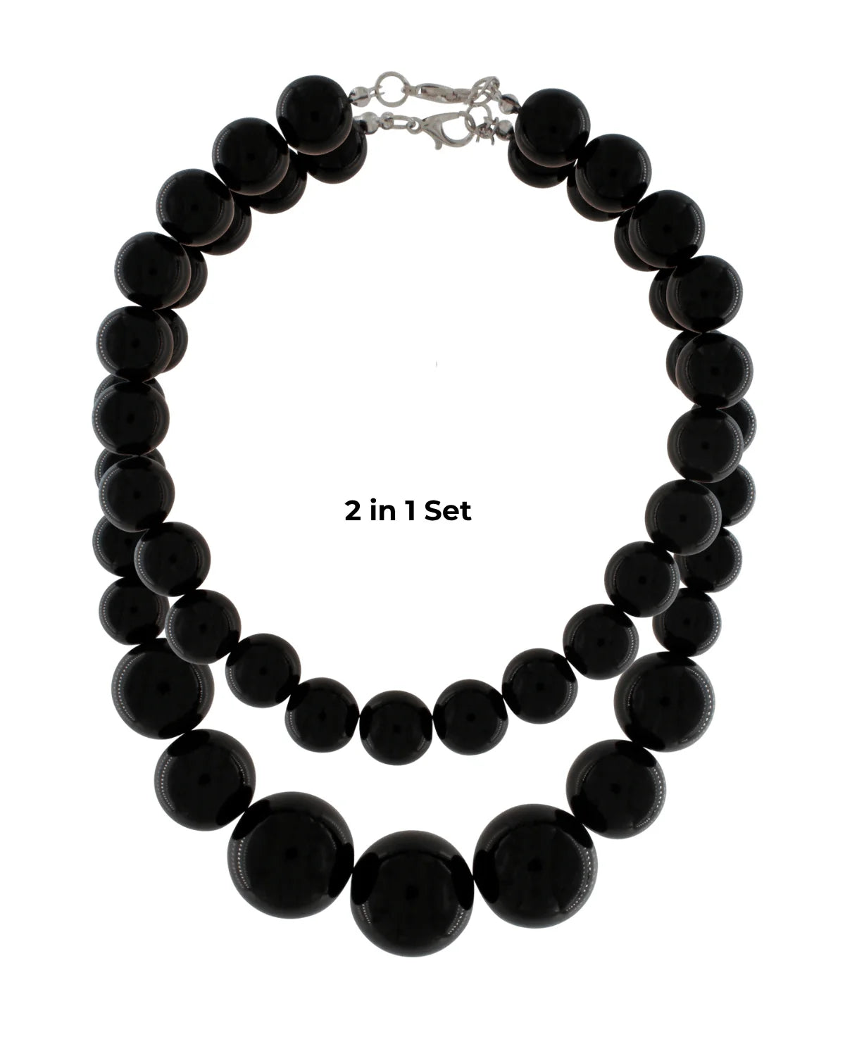 DNSK - Lisa short 2-in-1 Resin Necklaces in Black 9W2605004