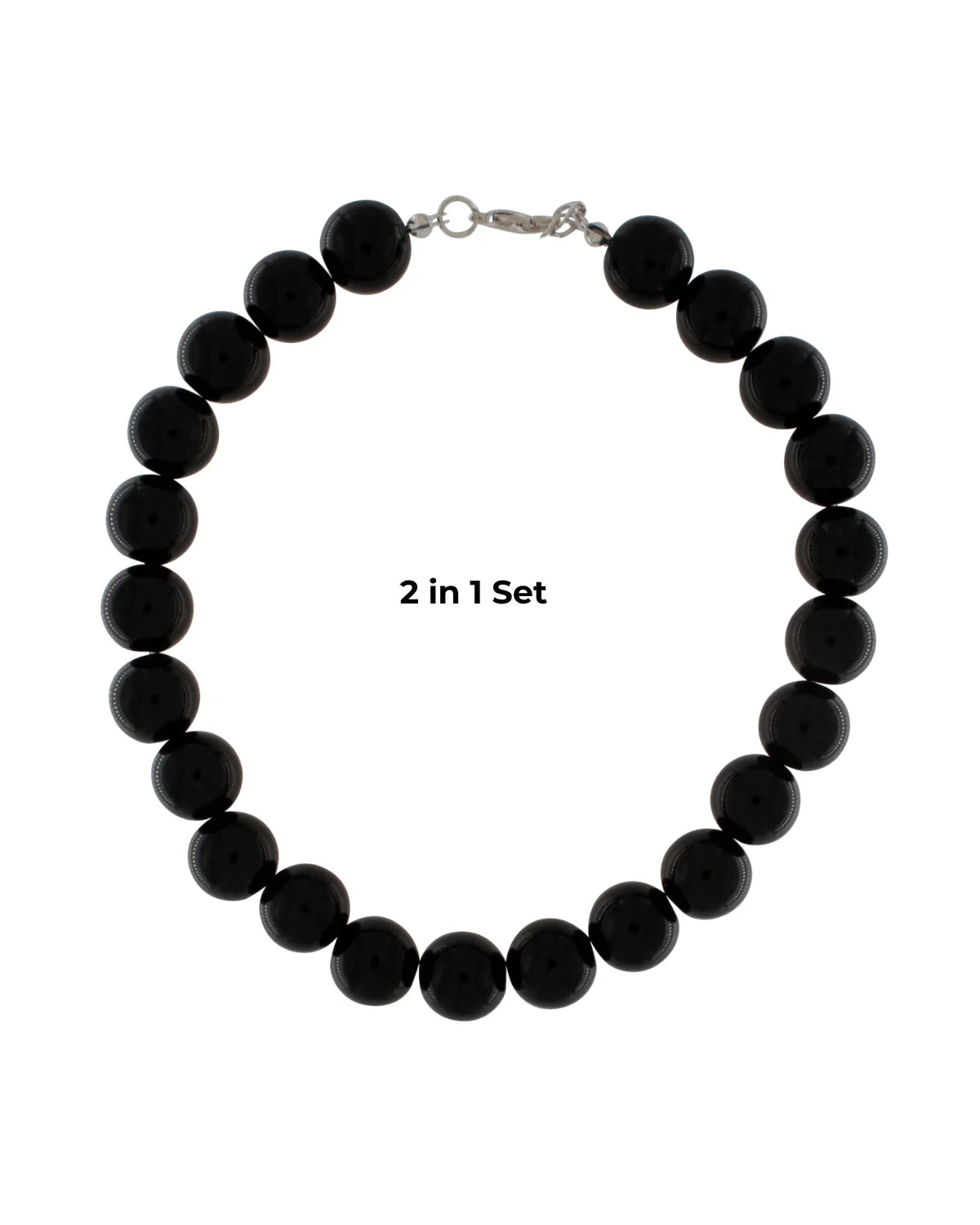 DNSK - Lisa short 2-in-1 Resin Necklaces in Black 9W2605004