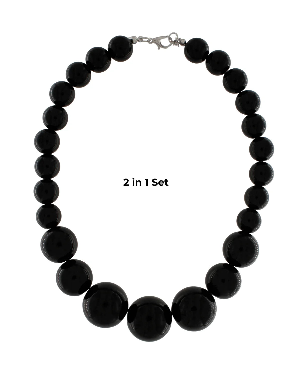 DNSK - Lisa short 2-in-1 Resin Necklaces in Black 9W2605004