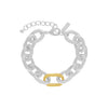 DNSK - Vanity Adjustable Two Tone Pole Necklace Gold Plating 9C2407035