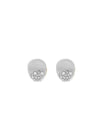 Dansk -Copenhagen -DNSK- Audrey -Organic- Mini -Molecule -CZ -Post -Earring -Silver -3C2601043-1