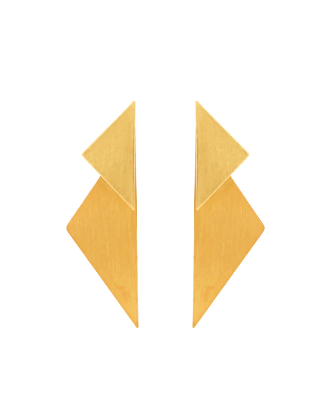 Dansk -Copenhagen -DNSK -Theia -2in1 -Statement -Triangle -Earring- Gold -Plating -3C2601033-1