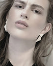 Dansk -Copenhagen -DNSK -Theia -2in1 -Statement -Triangle -Earring- Gold -Plating -3C2601033-1
